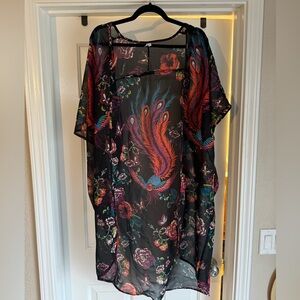 Swim coverup/ kimono size XL
